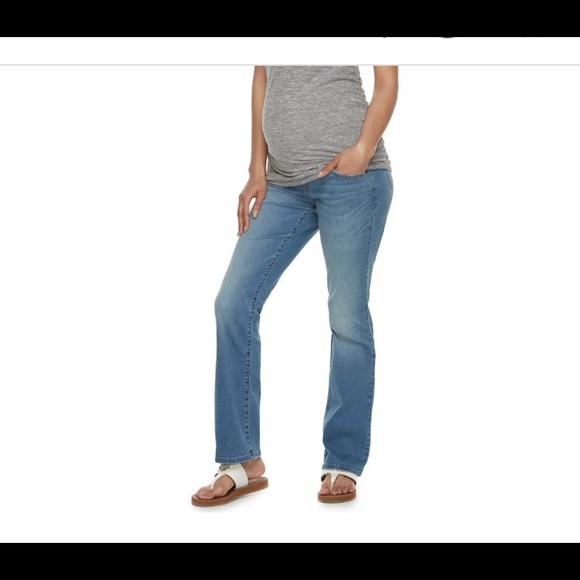 a:glow Denim - Maternity a:glow Full Panel Slim Bootcut Jeans